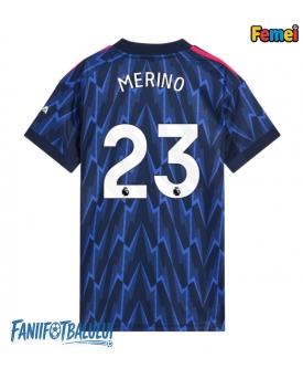 Arsenal Mikel Merino #23 Tricou Fotbal Replică 2025-26 Femei Deplasare